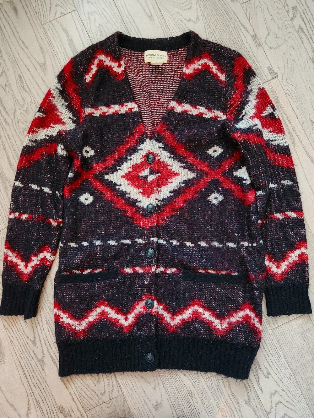 Denim & Supply Ralph Lauren Aztec Southwestern Knit Cardigan – Size S